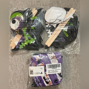 Halloween Skeleton Craft Kit and Finger Claws gloves NEW